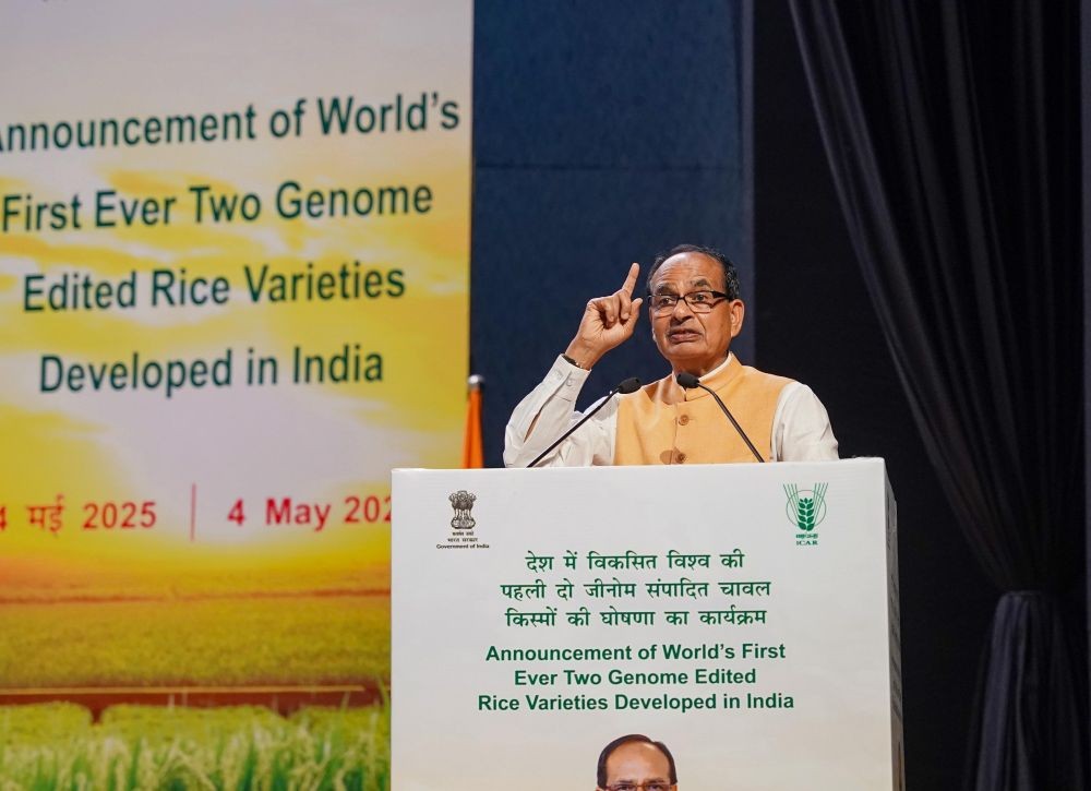 India Launches First Genome-Edited Rice: DRR 100 & Pusa DST 1