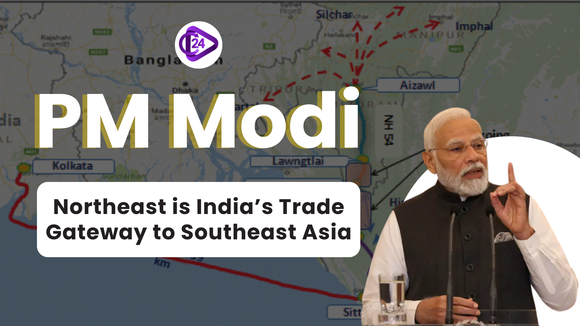 PM Modi Declares Northeast India as Gateway for Trade with Southeast Asia at Rising Northeast Summit 2025