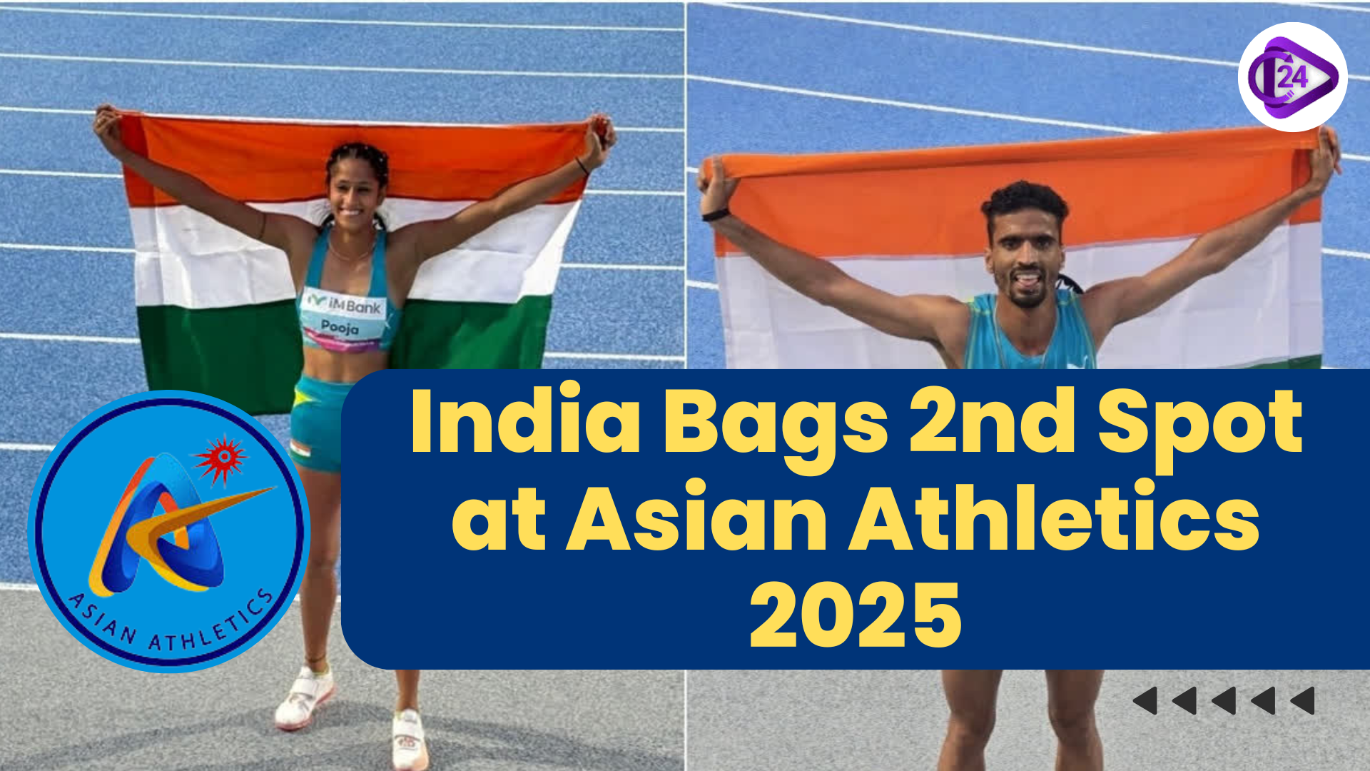 India 2nd Position in Asian Athletics Championships 2025 in Gumi, South Korea