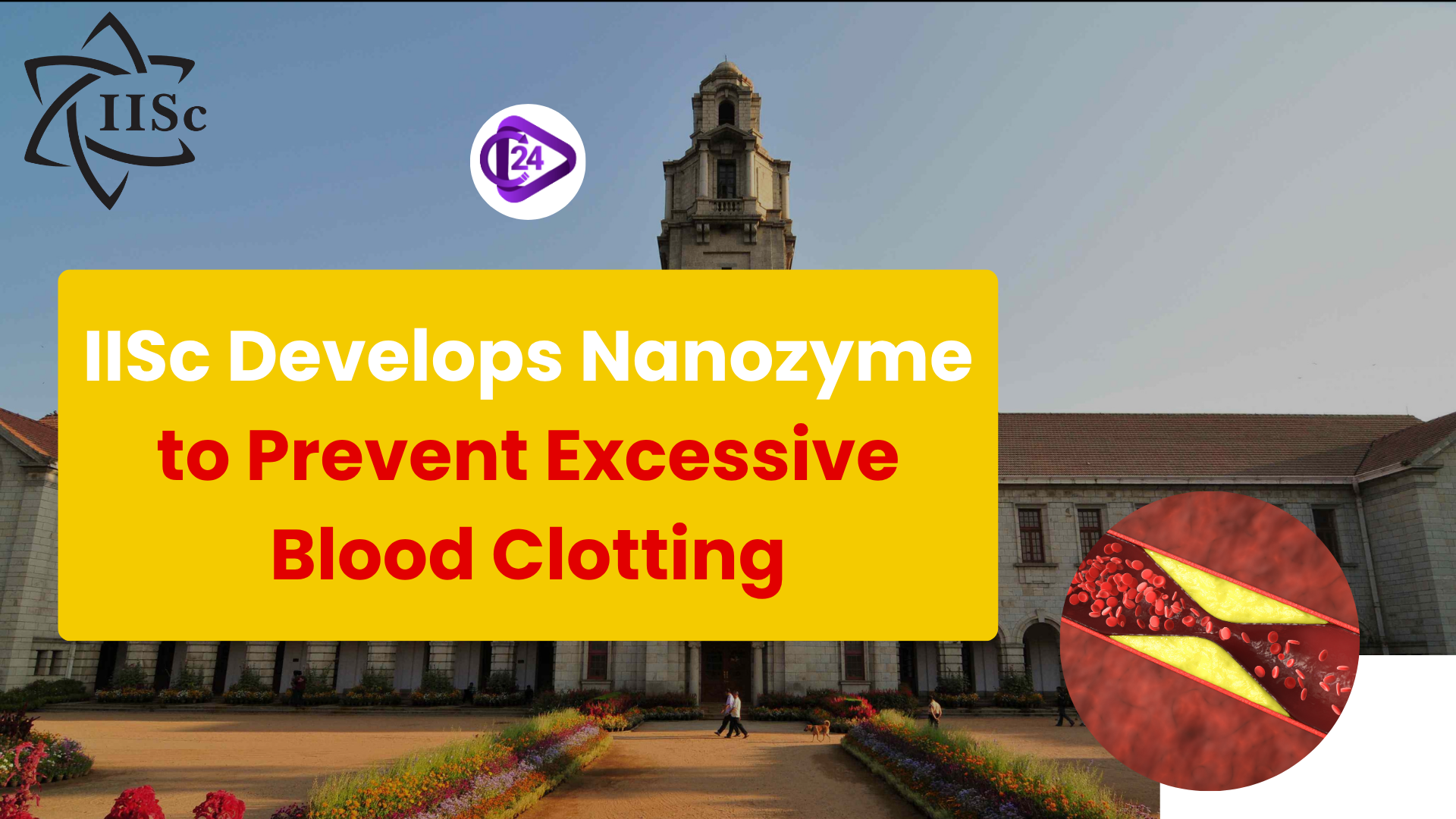 IISc Develops Nanozyme to Prevent Blood Clotting