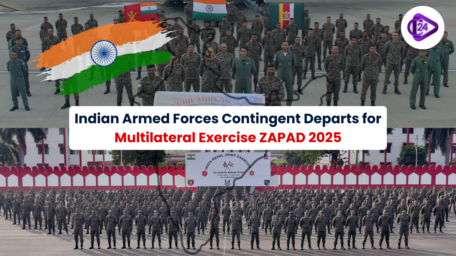 Indian Armed Forces Contingent Departs for Multilateral Exercise ZAPAD 2025