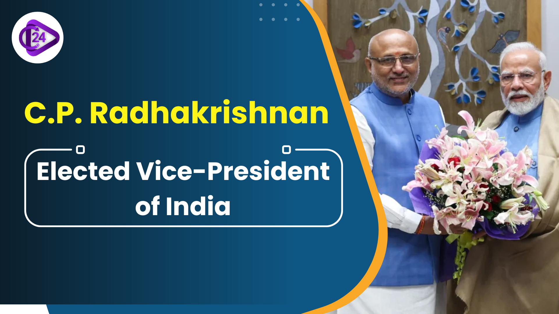 C.P. Radhakrishnan Elected Vice-President of India