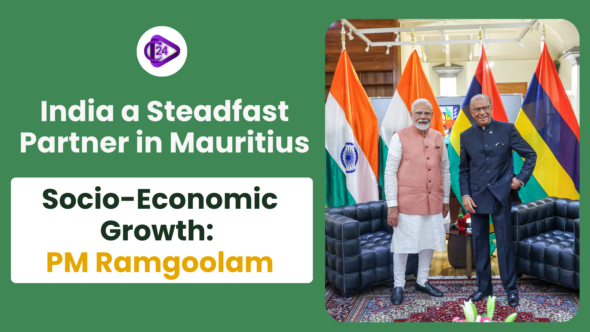 India a Steadfast Partner in Mauritius’ Socio-Economic Growth: PM Ramgoolam