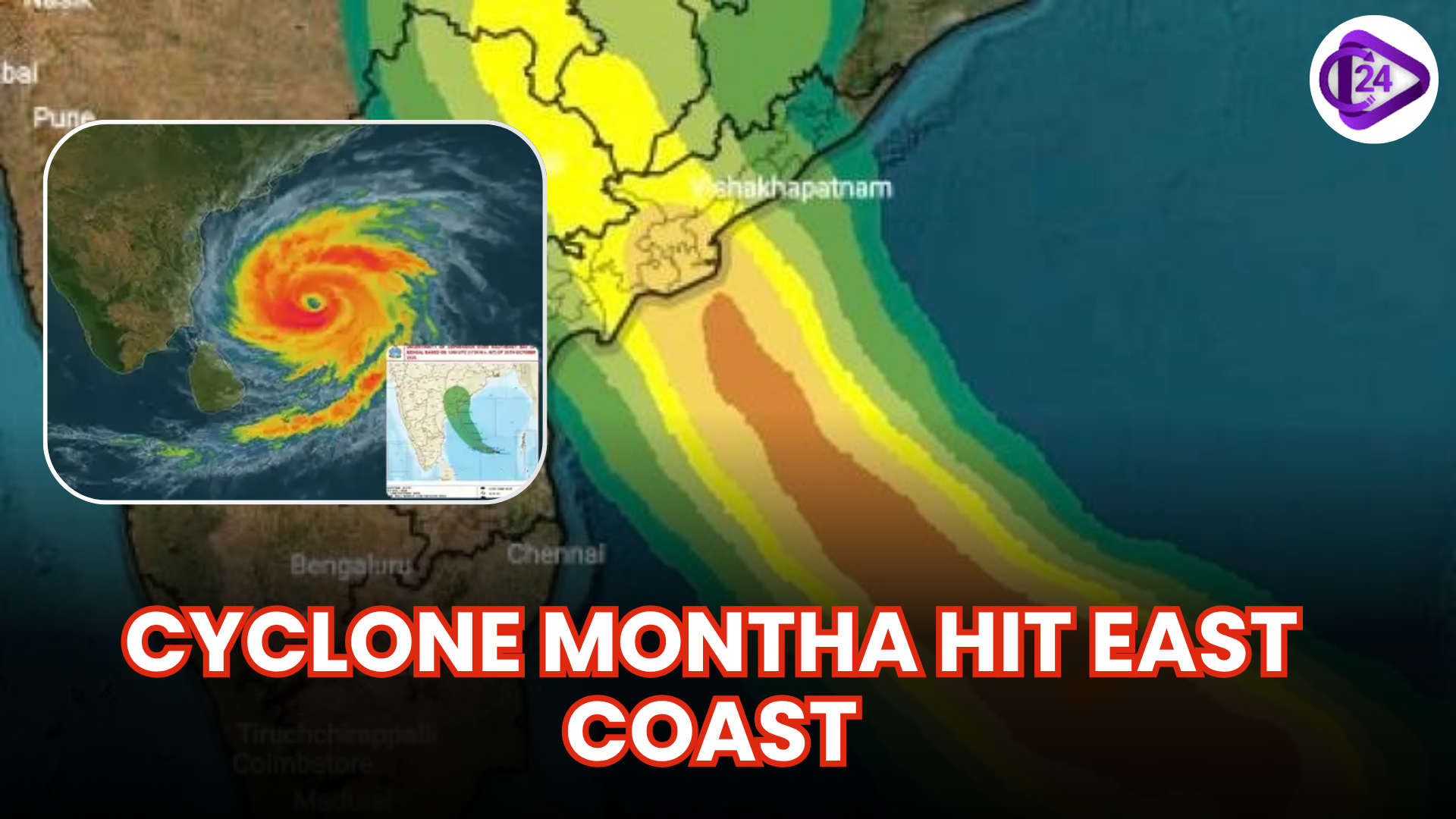 Cyclone Montha Makes Landfall Near Kakinada, Bringing Destruction to Andhra and Odisha
