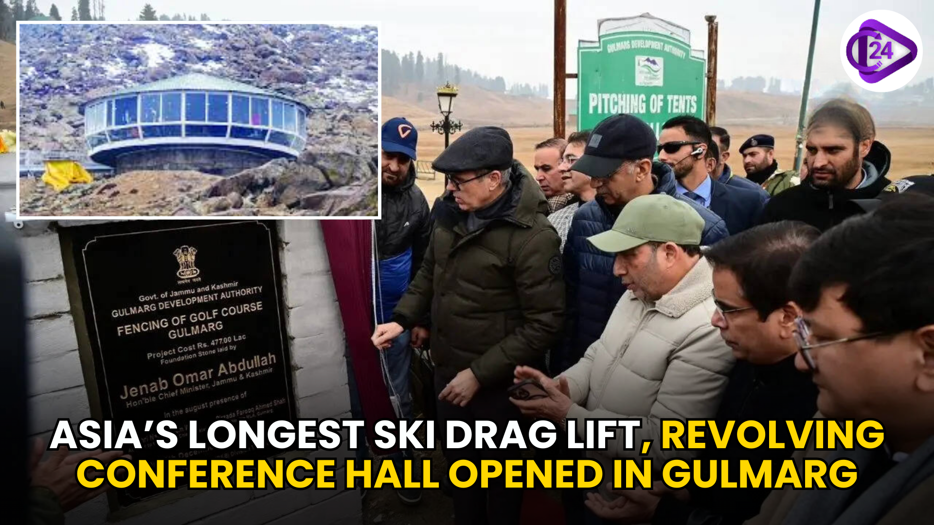 Gulmarg Gets Asia’s Longest Ski Drag Lift and First Revolving Conference Hall