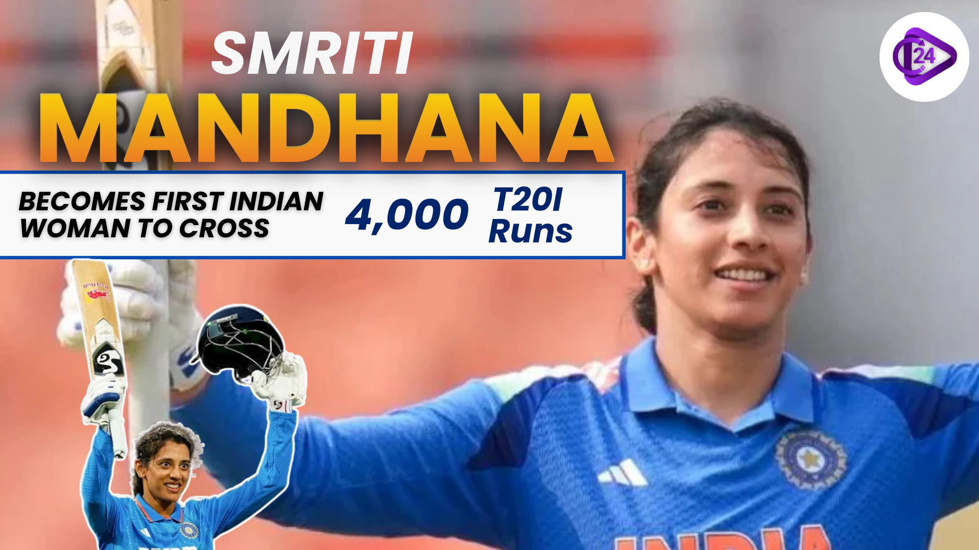Smriti Mandhana Becomes First Indian Woman to Cross 4,000 T20I Runs