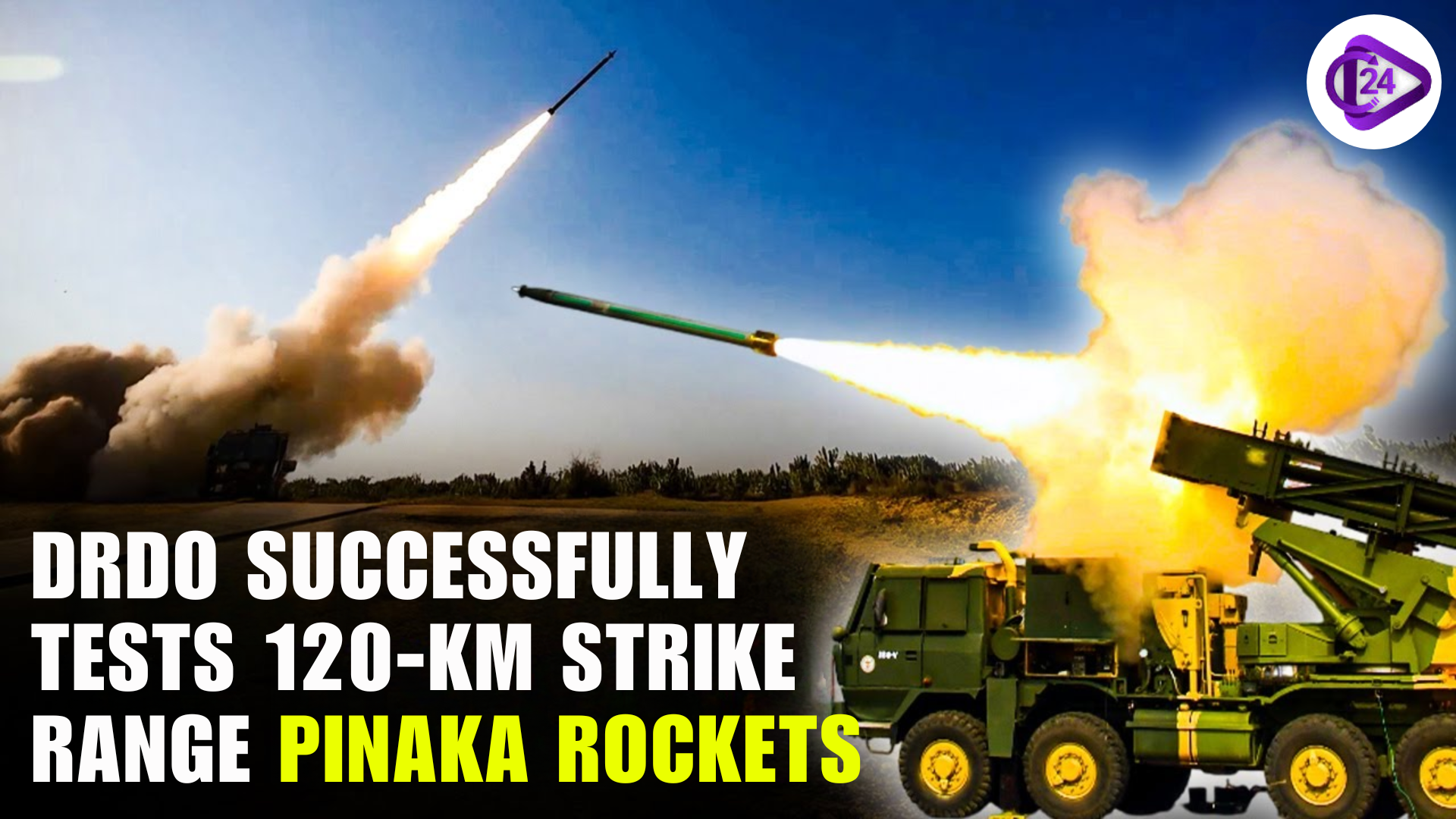 DRDO Conducts Successful Test of 120-km Strike Range Pinaka Rocket System