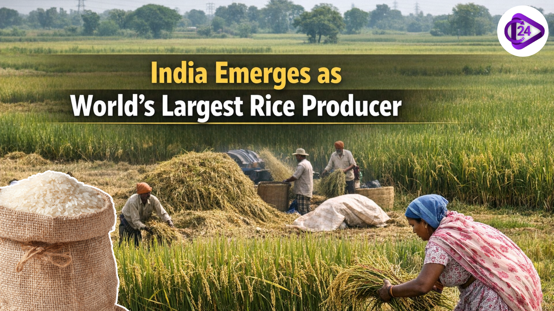 India Emerges as World’s Largest Rice Producer