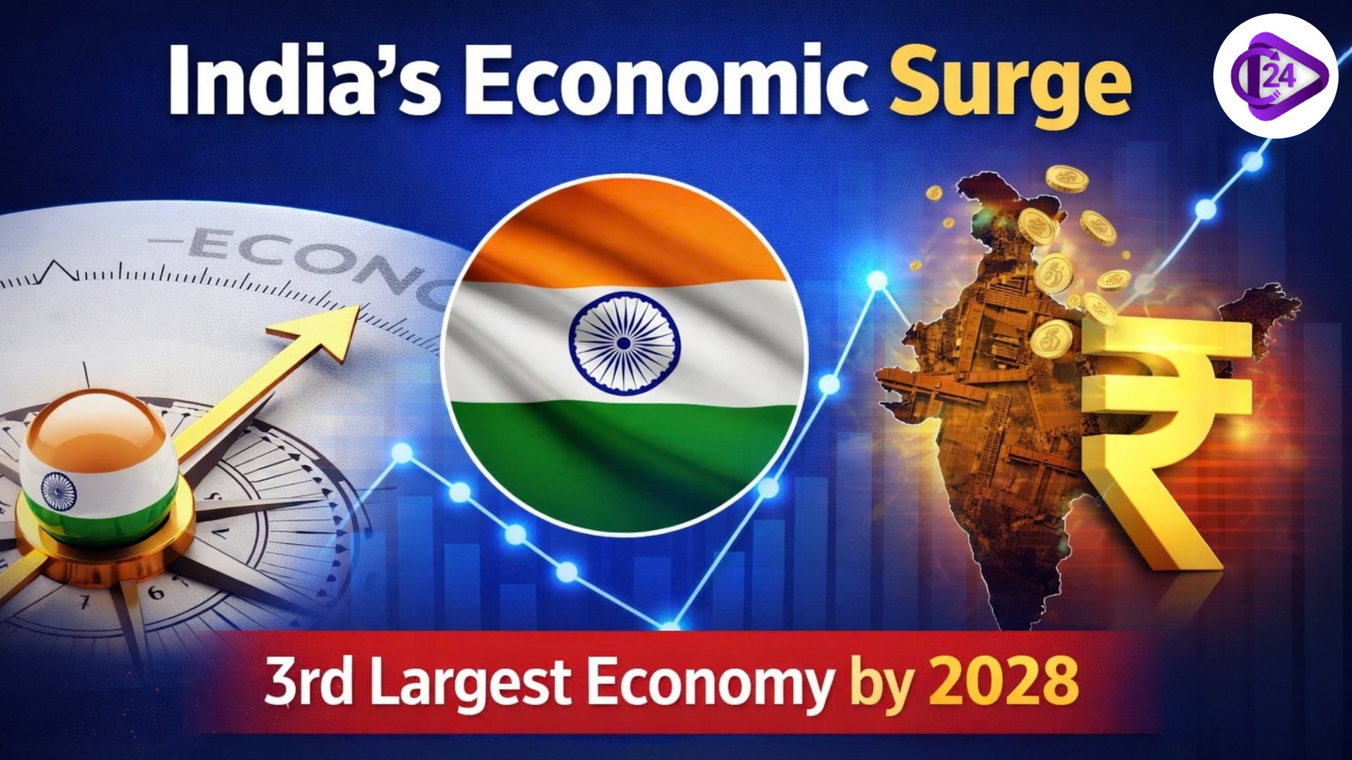 India's Economic Surge: 3rd Largest Economy by 2028, Upper-Middle Income by 2030