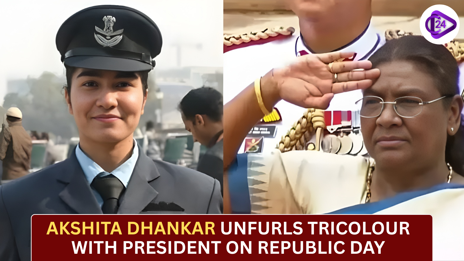 Akshita Dhankar Hoists Tricolour with President on Republic Day 2026