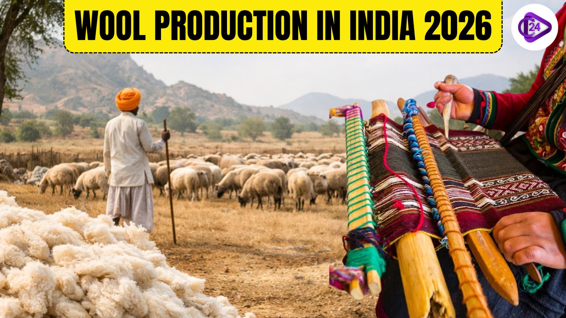 Wool production in India 