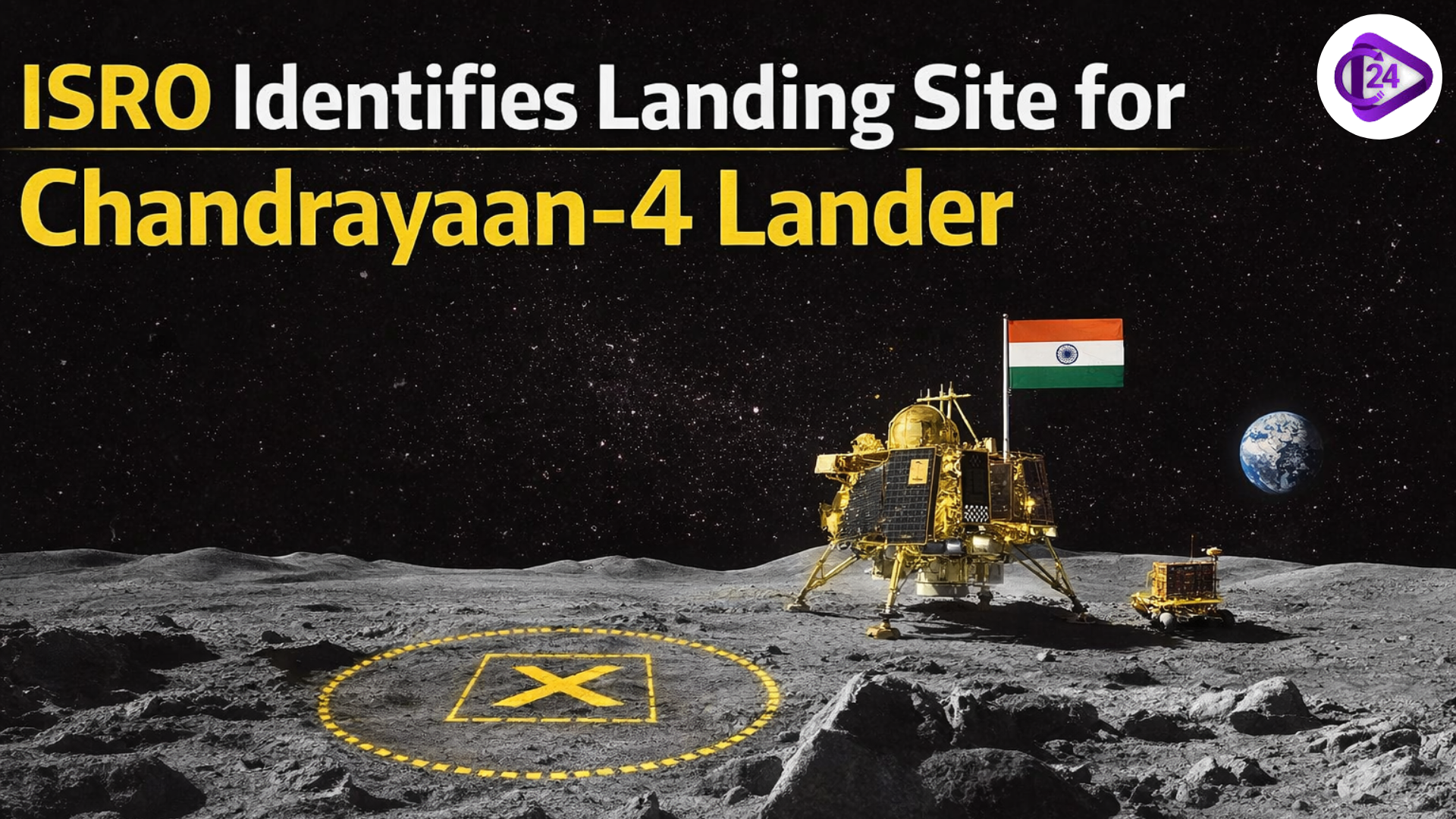 ISRO Identifies Landing Site for Chandrayaan-4 Lander
