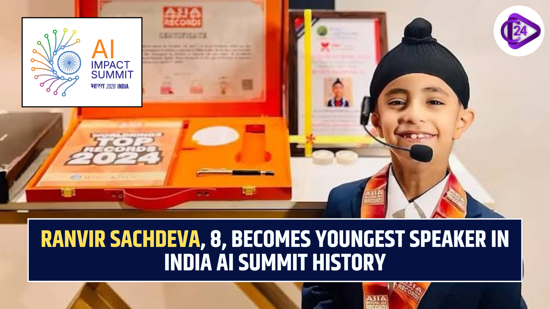 Ranvir Sachdeva, 8, Becomes Youngest Speaker in India AI Summit History