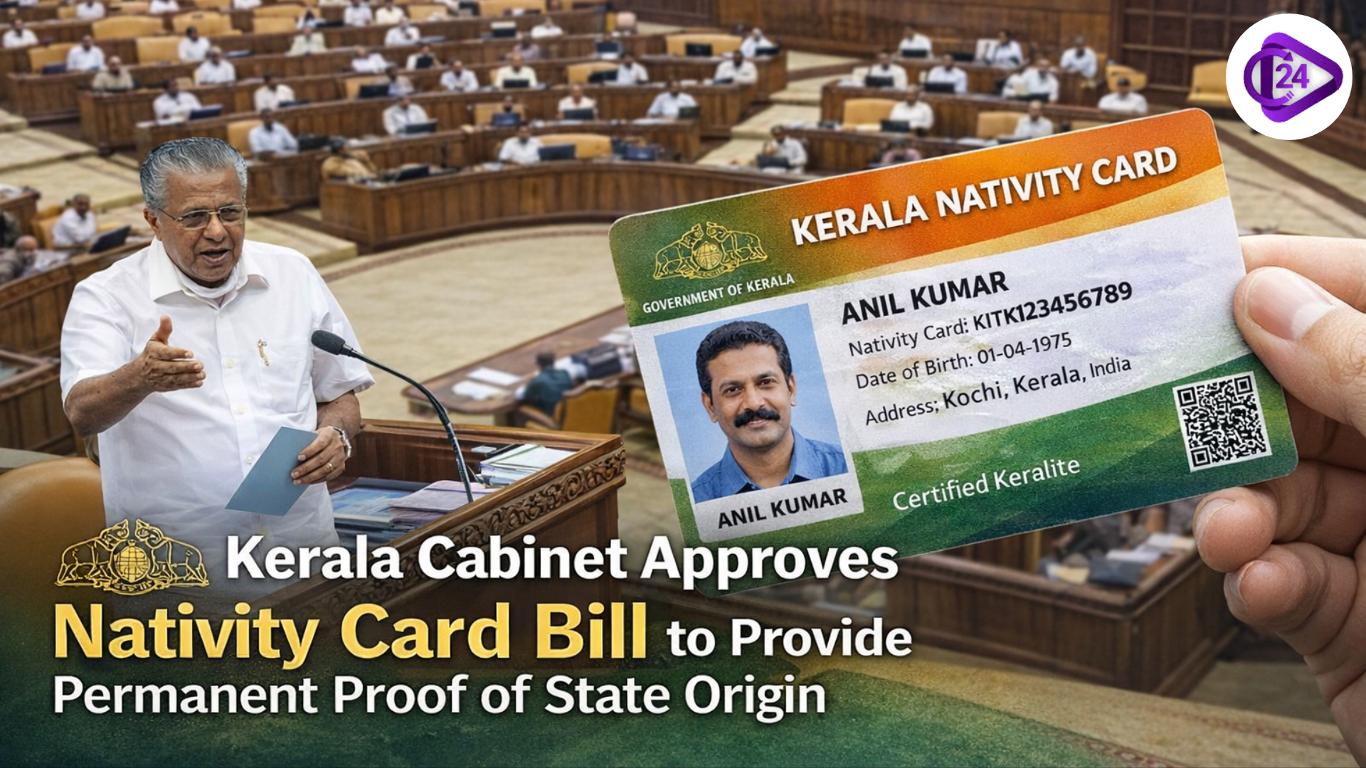 Kerala Cabinet Approves Nativity Card Bill to Provide Permanent Proof of State Origin