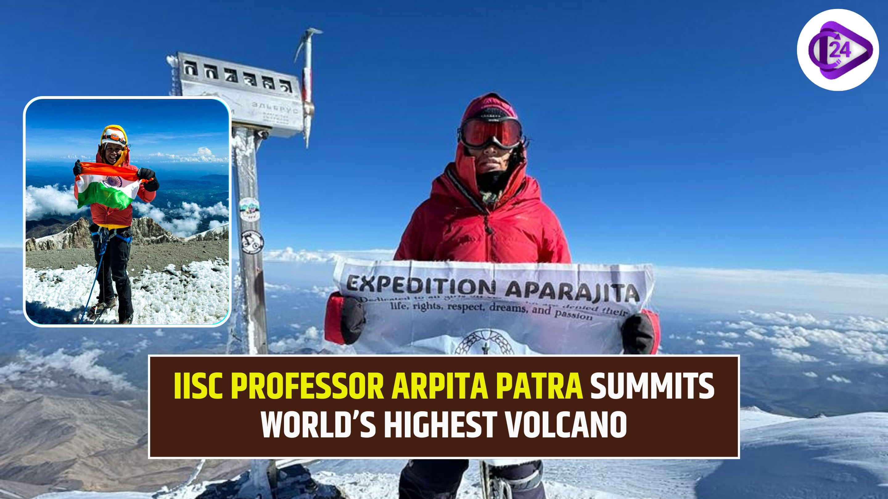 IISc Professor Arpita Patra Summits World’s Highest Volcano