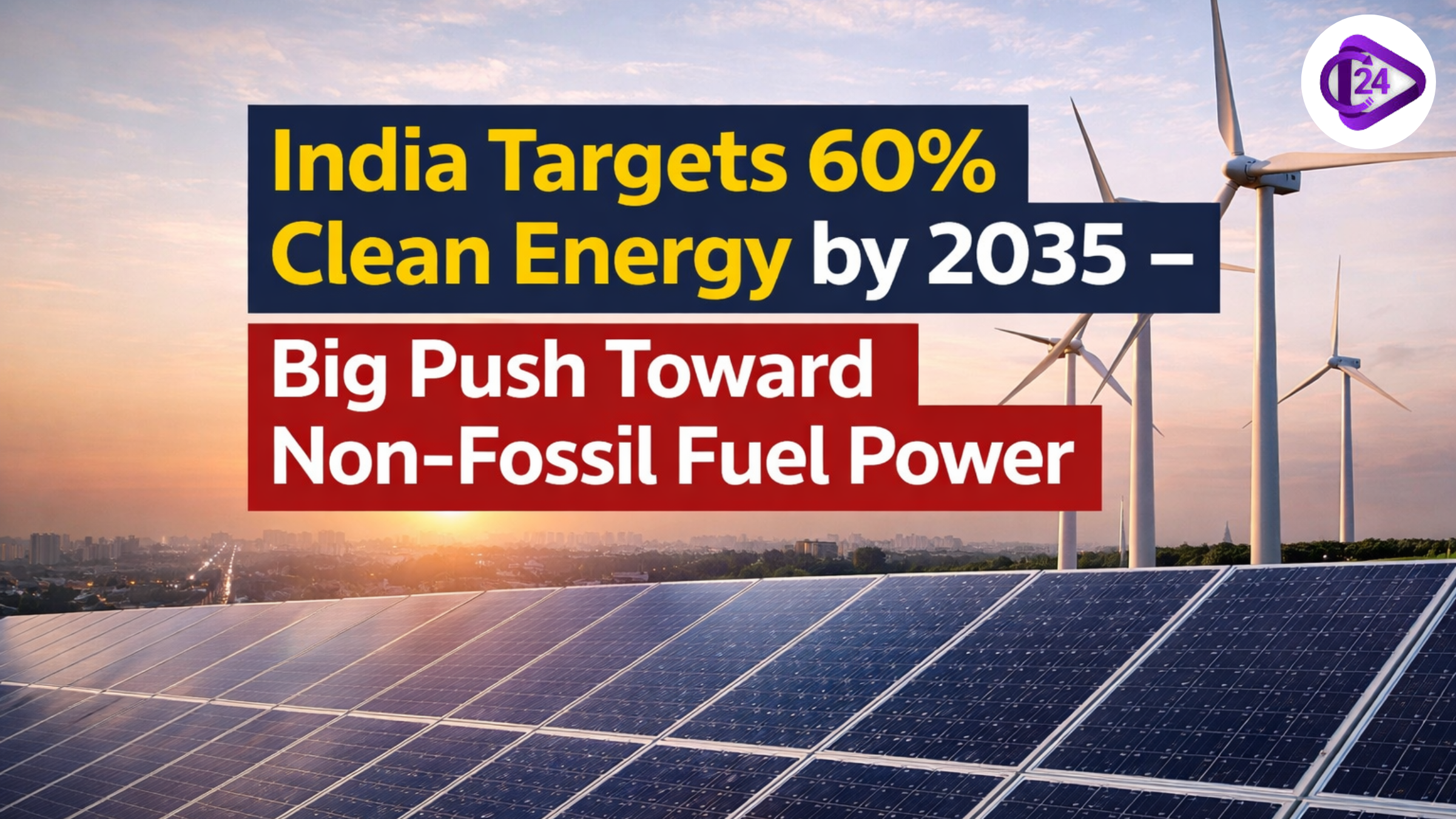 India Targets 60% Clean Energy by 2035 – Big Push Toward Non-Fossil Fuel Power