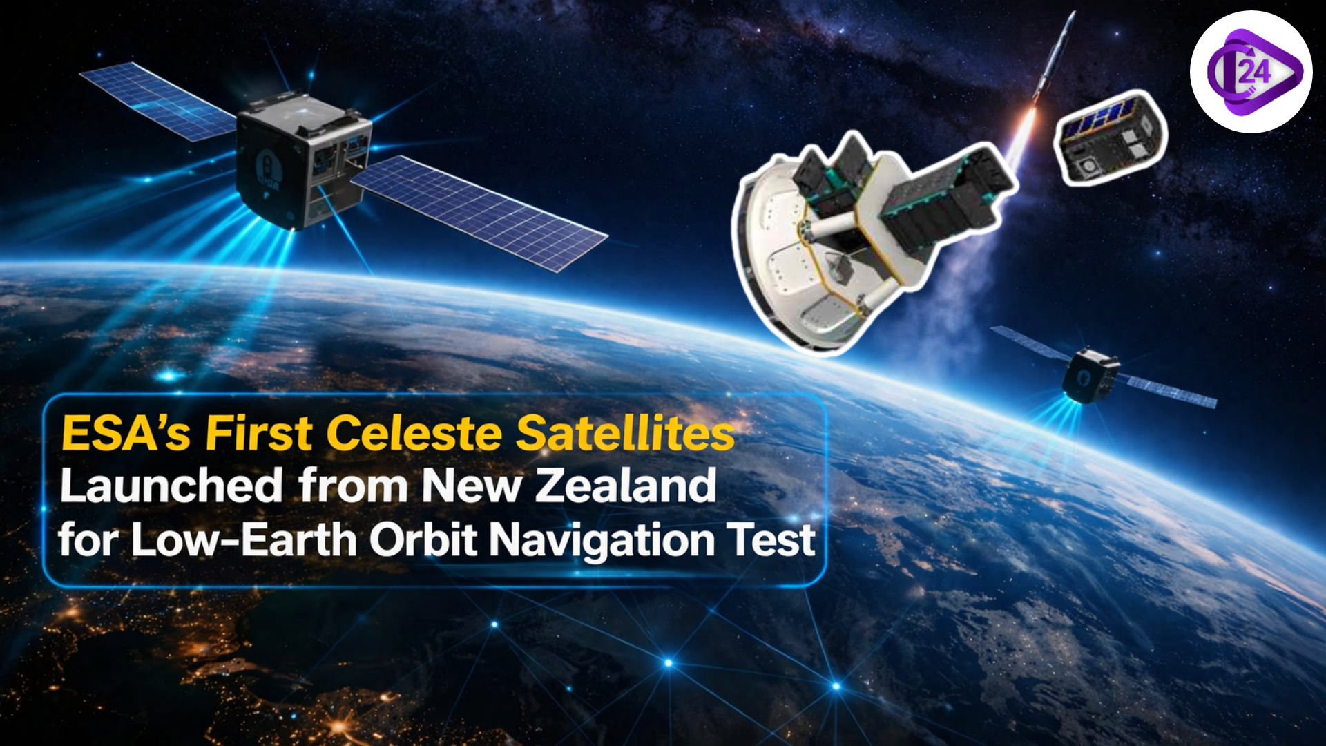 ESA’s First Celeste Satellites Launched from New Zealand for Low-Earth Orbit Navigation Test