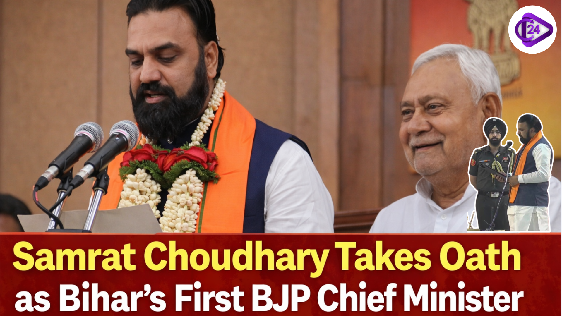 Samrat Choudhary Takes Oath as Bihar’s First BJP Chief Minister