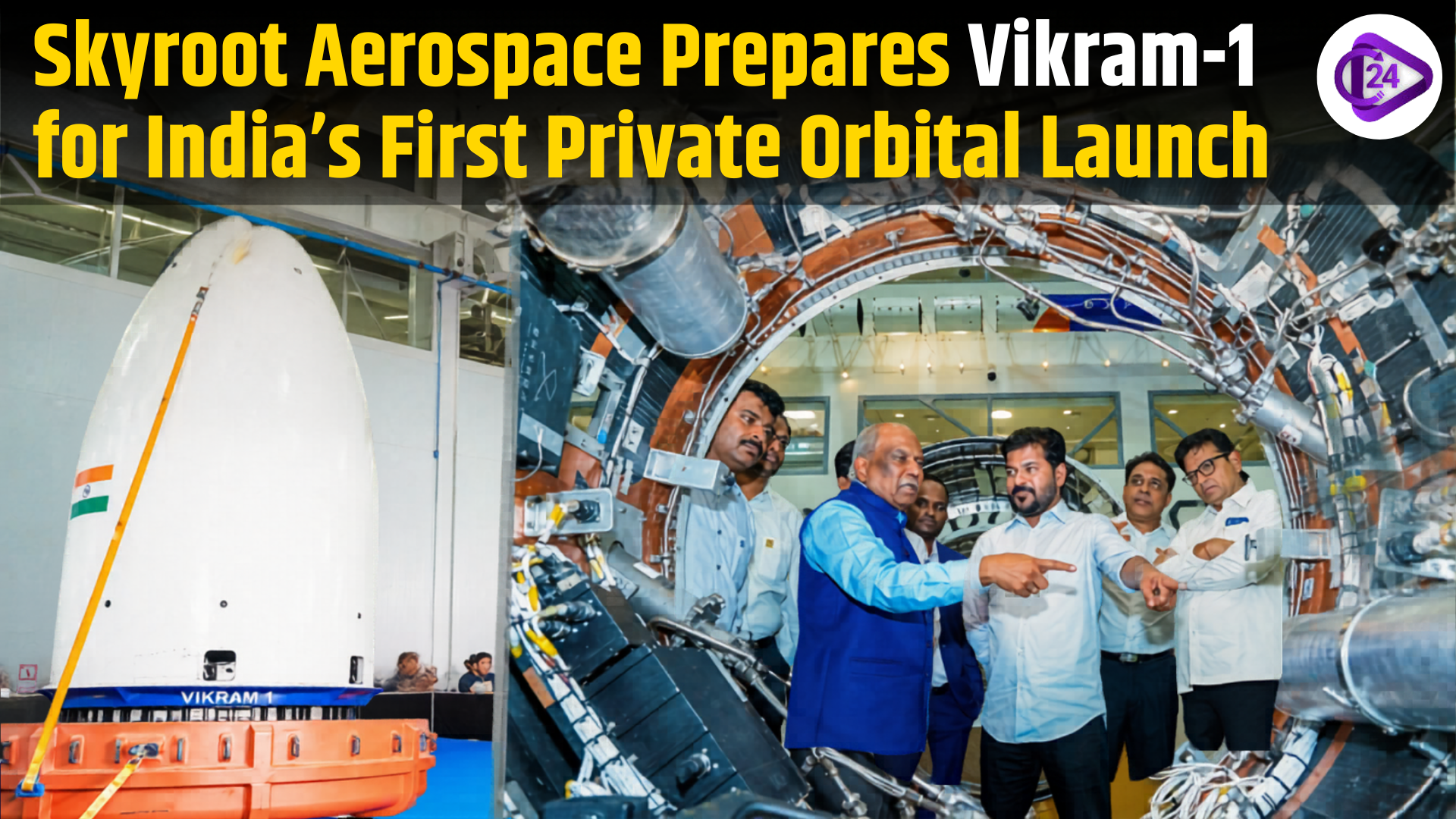 Skyroot Aerospace Prepares Vikram-1 for India’s First Private Orbital Launch