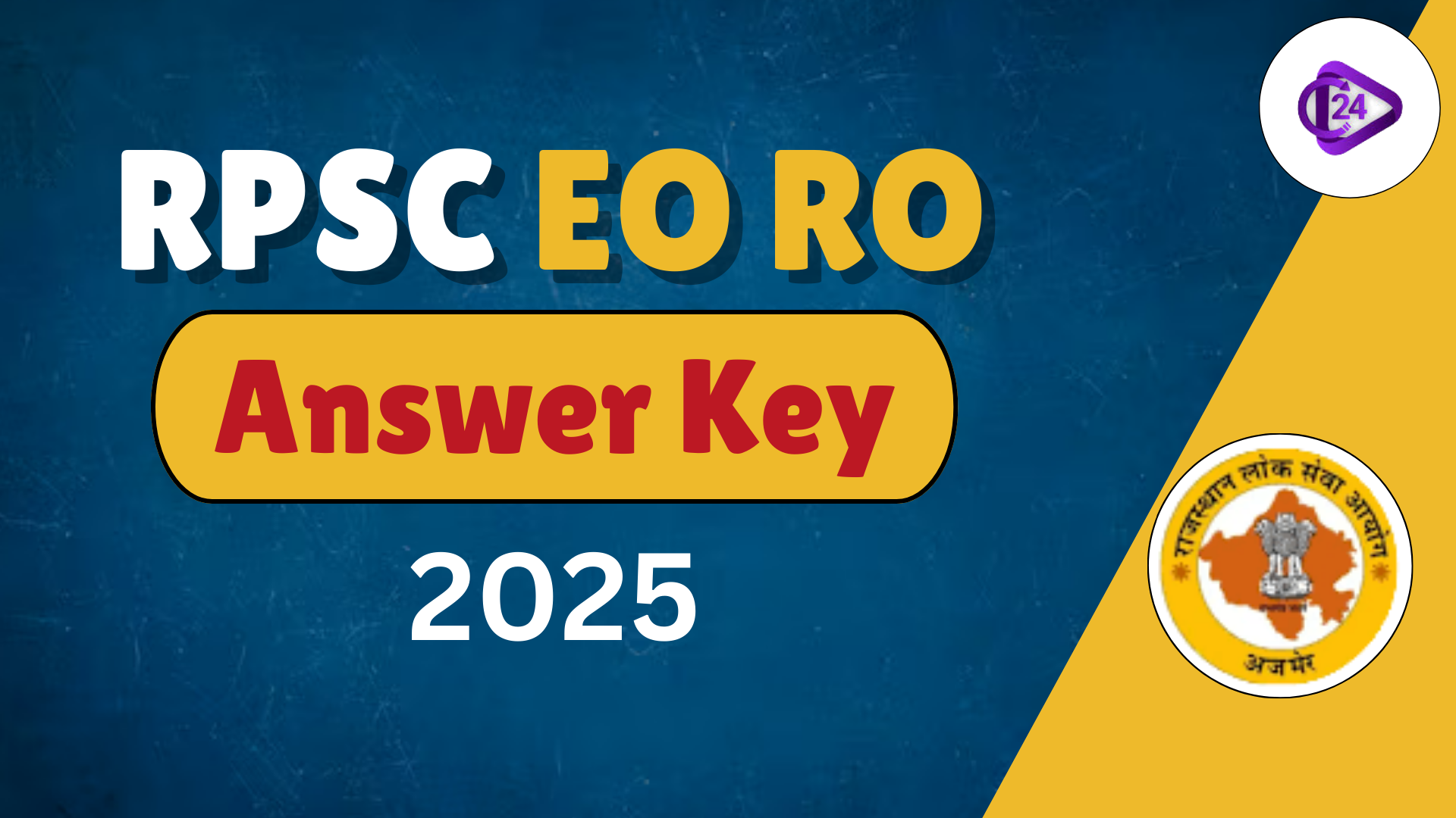 RPSC EO RO Answer Key  2025