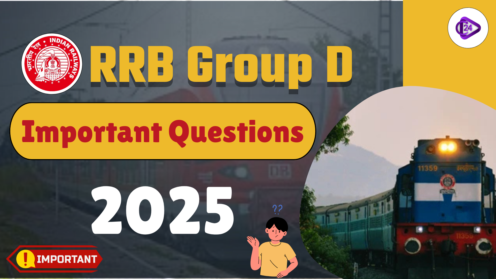 RRB Group D Important Questions 2025
