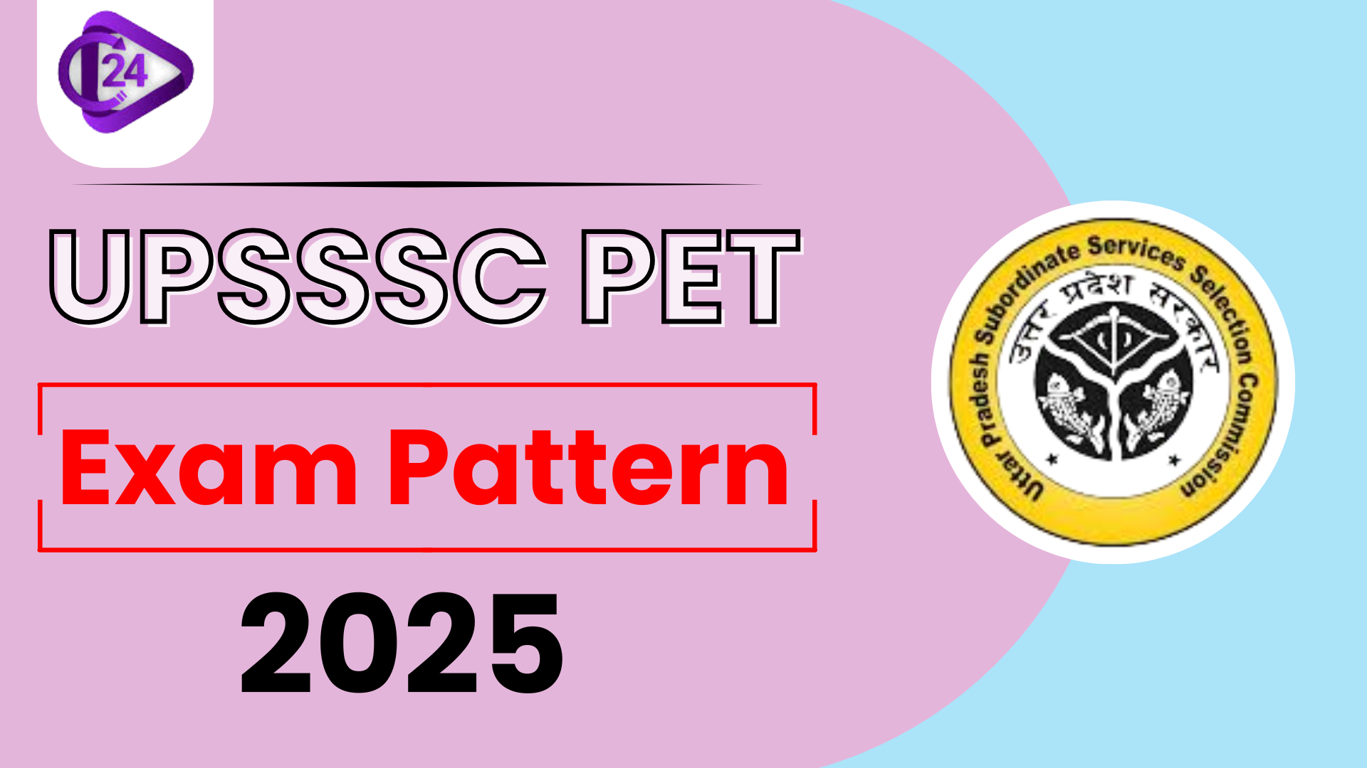 UPSSSC PET Exam Pattern 2025