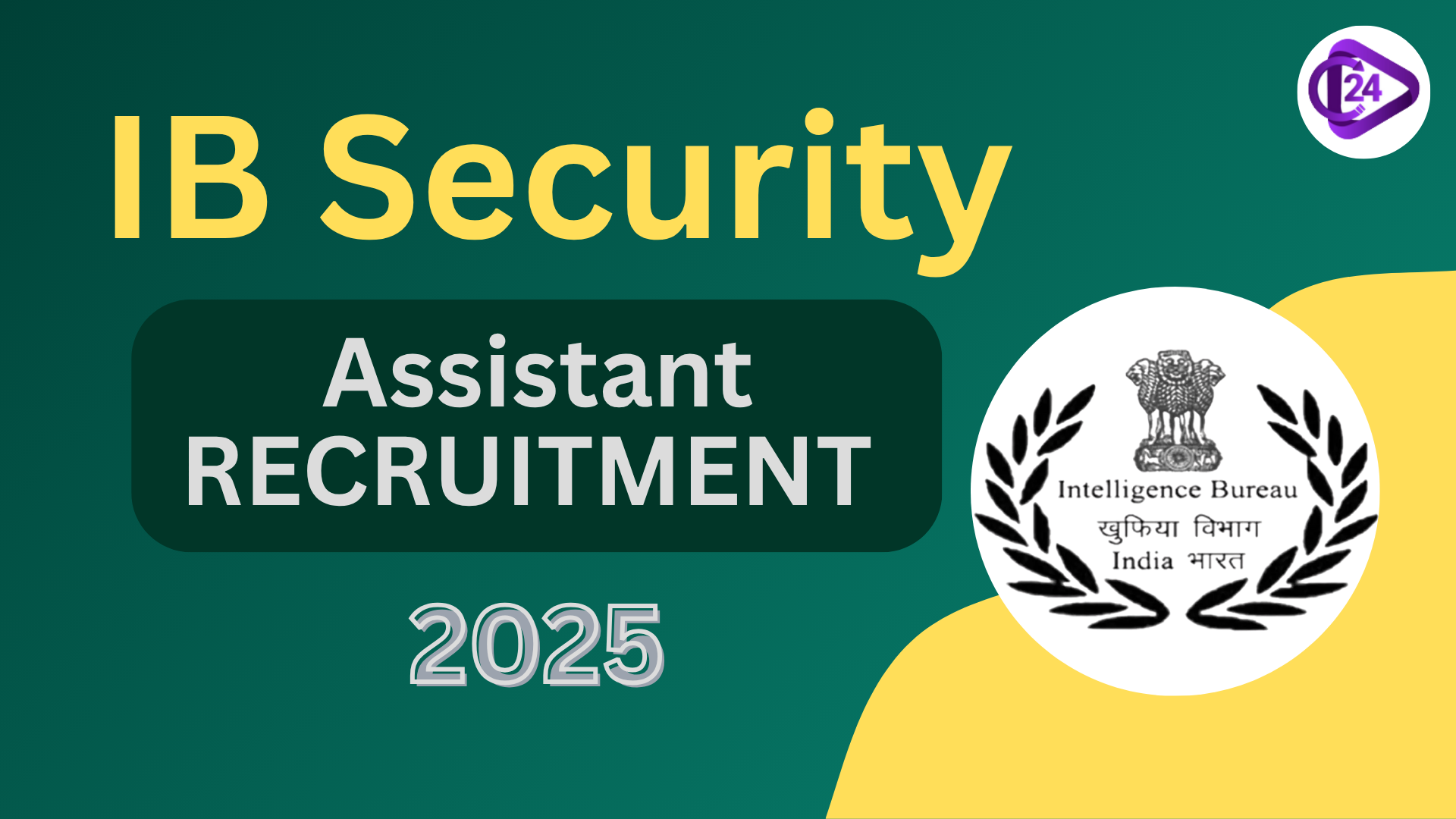 IB Security Assistant Recruitment 2025