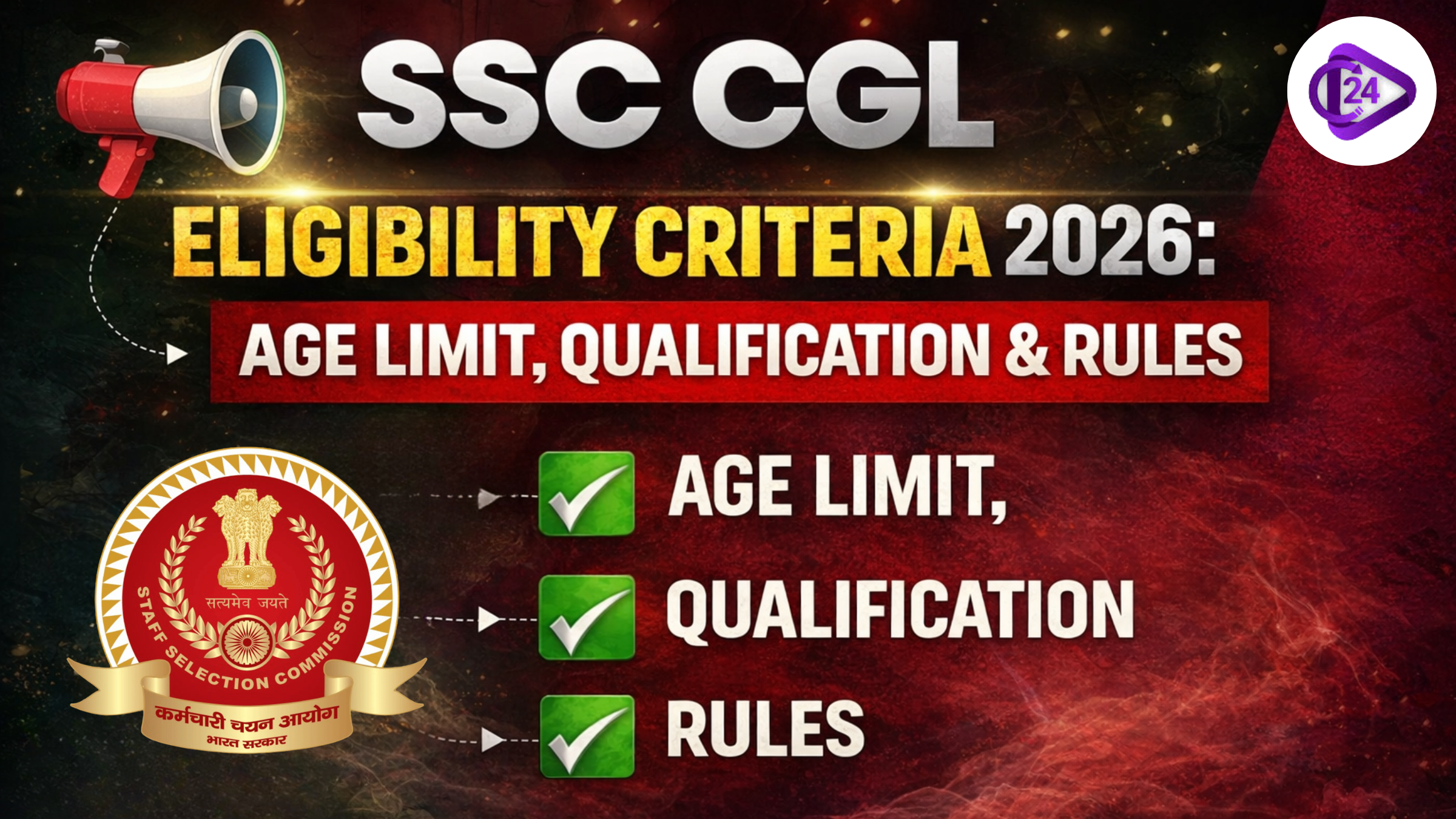 SSC CGL Eligibility Criteria 2026