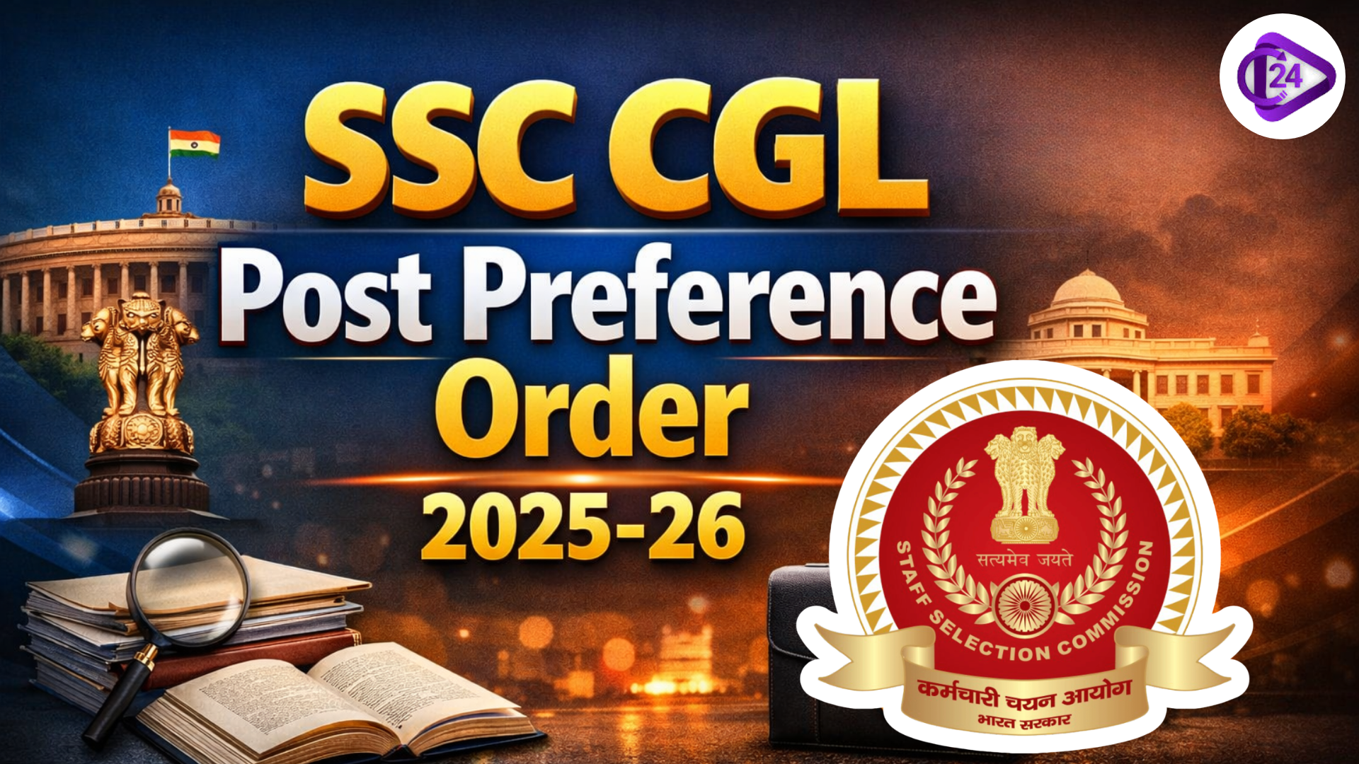SSC CGL Post Preference Form Order
