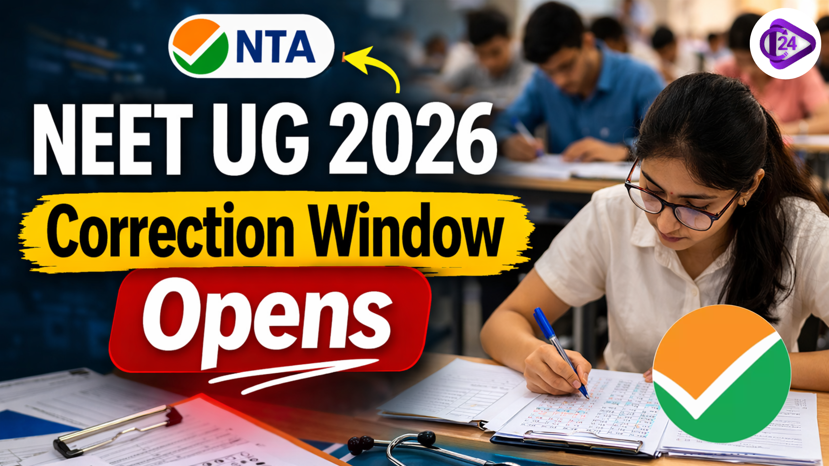 NEET UG 2026 Correction Window Opens