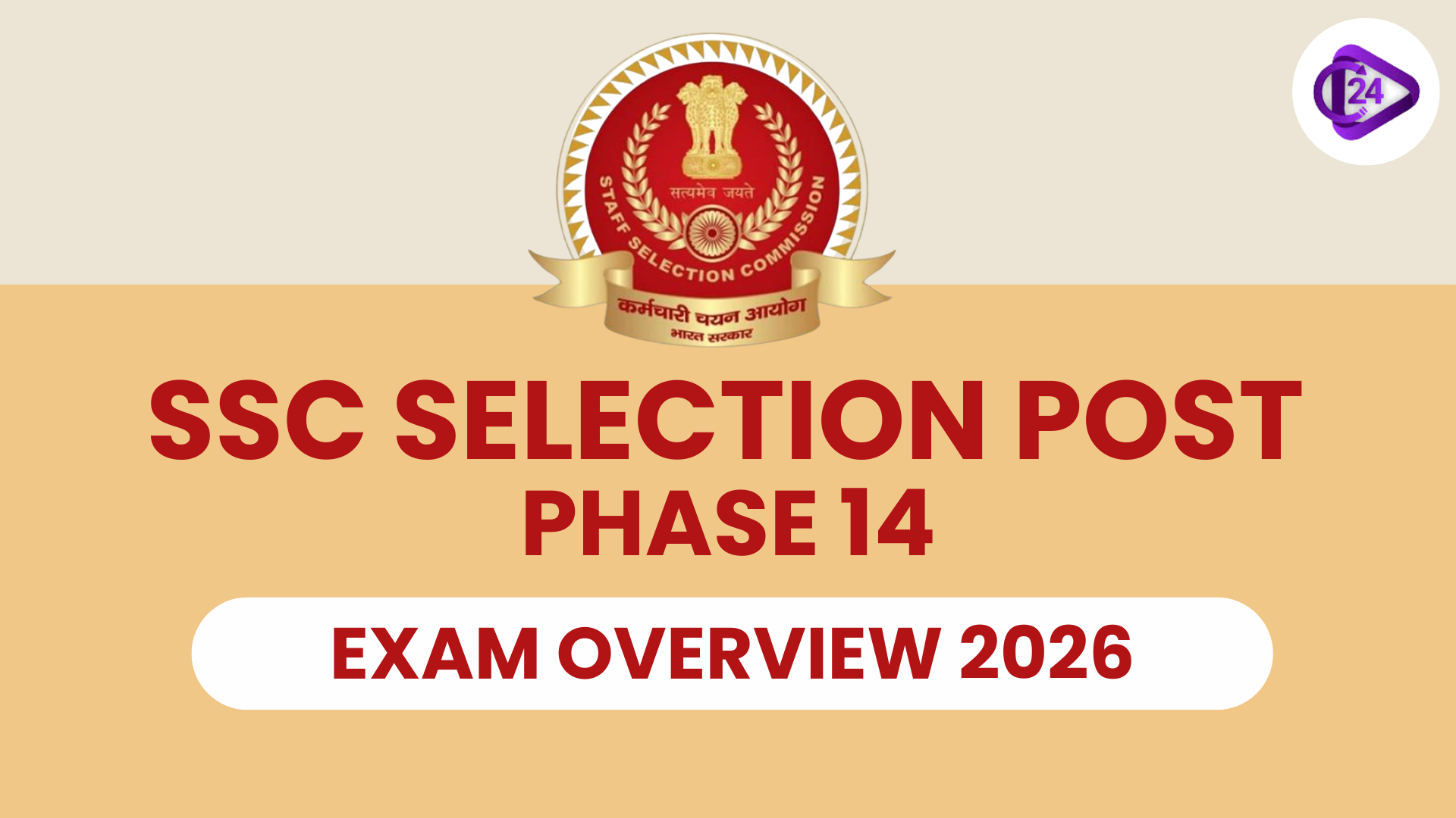 SSC Selection Post Phase 14 Notification 2026