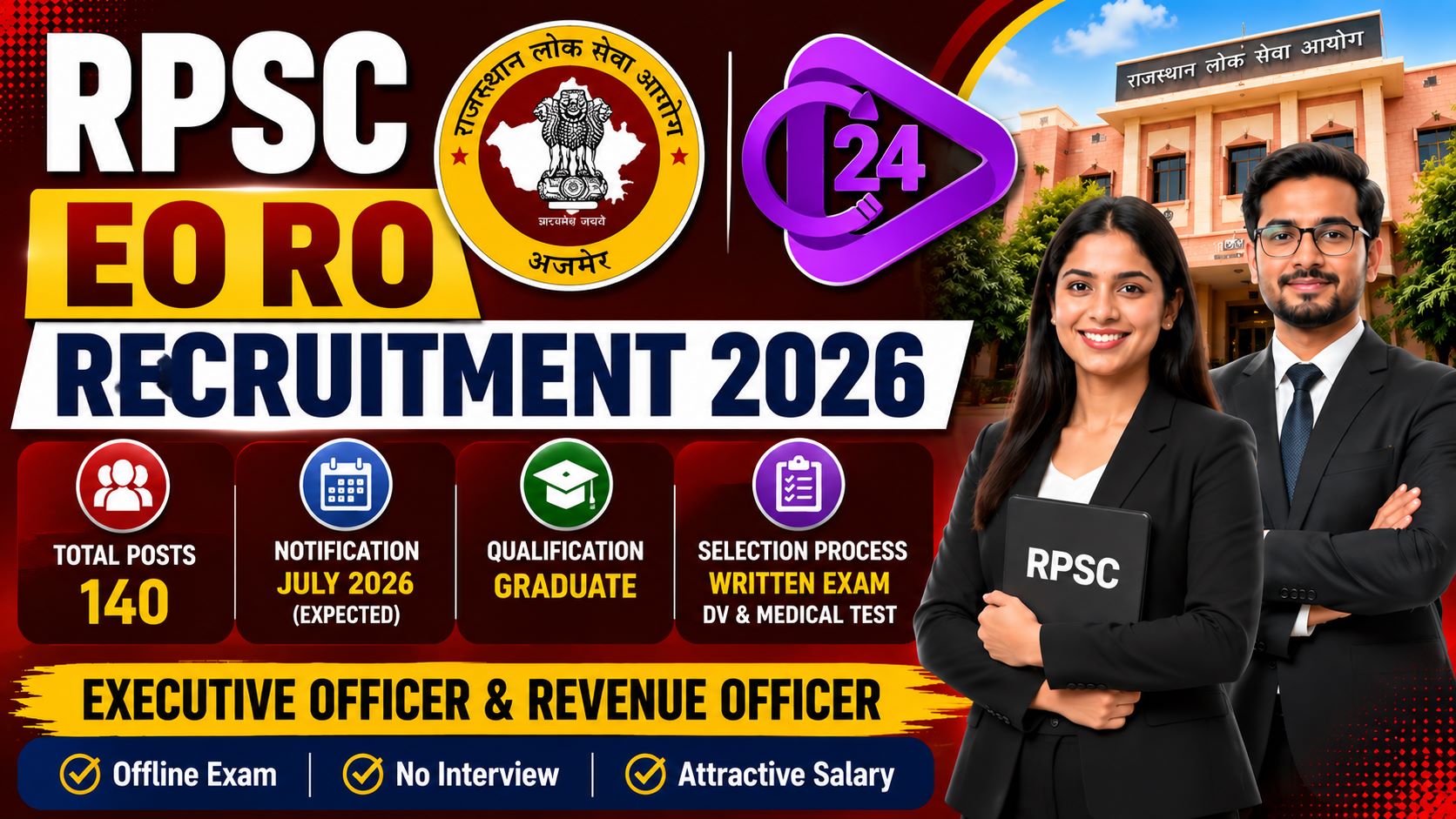 RPSC EO RO Recruitment 2026