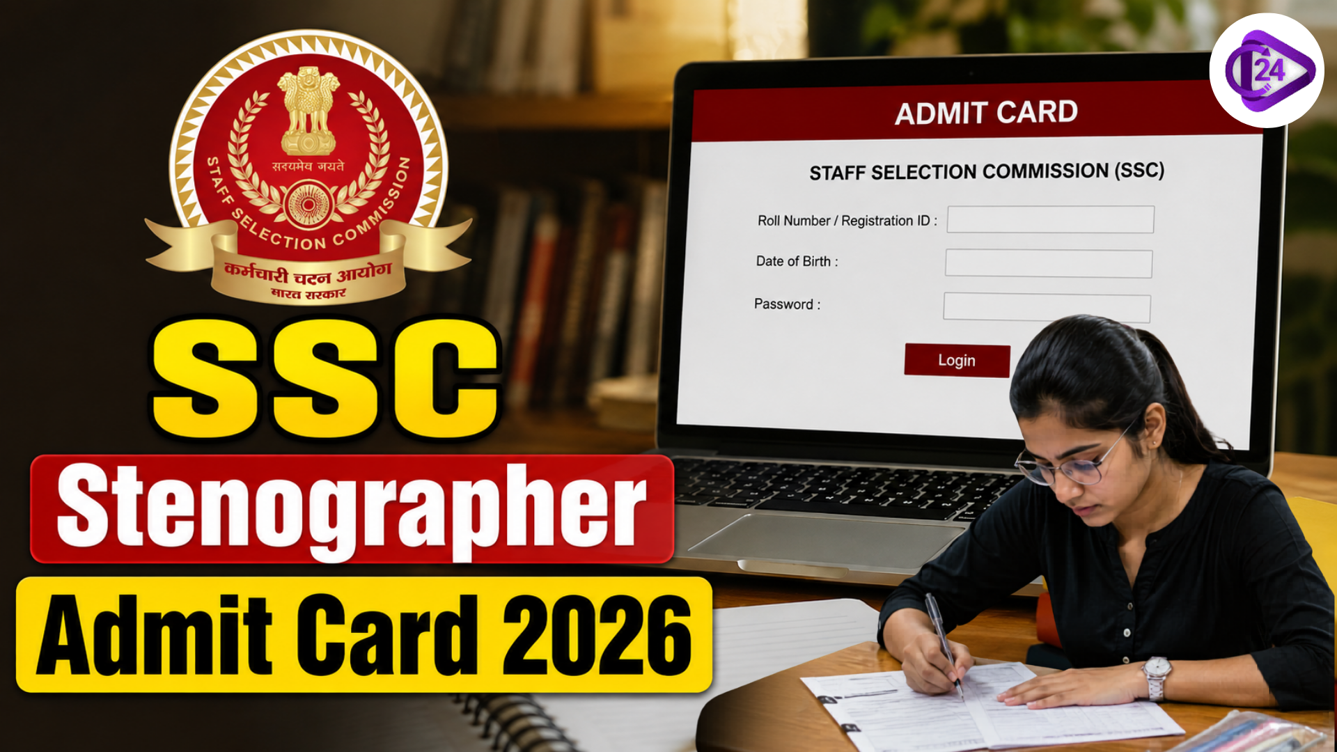 SSC Stenographer Admit Card 2026