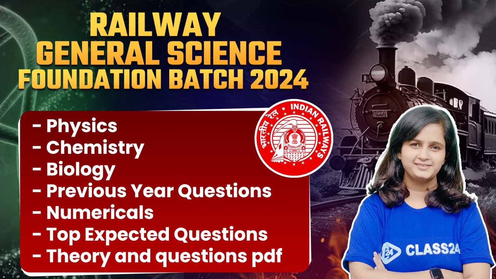https://www.class24.study/Railway General Science Foundation Batch 2024