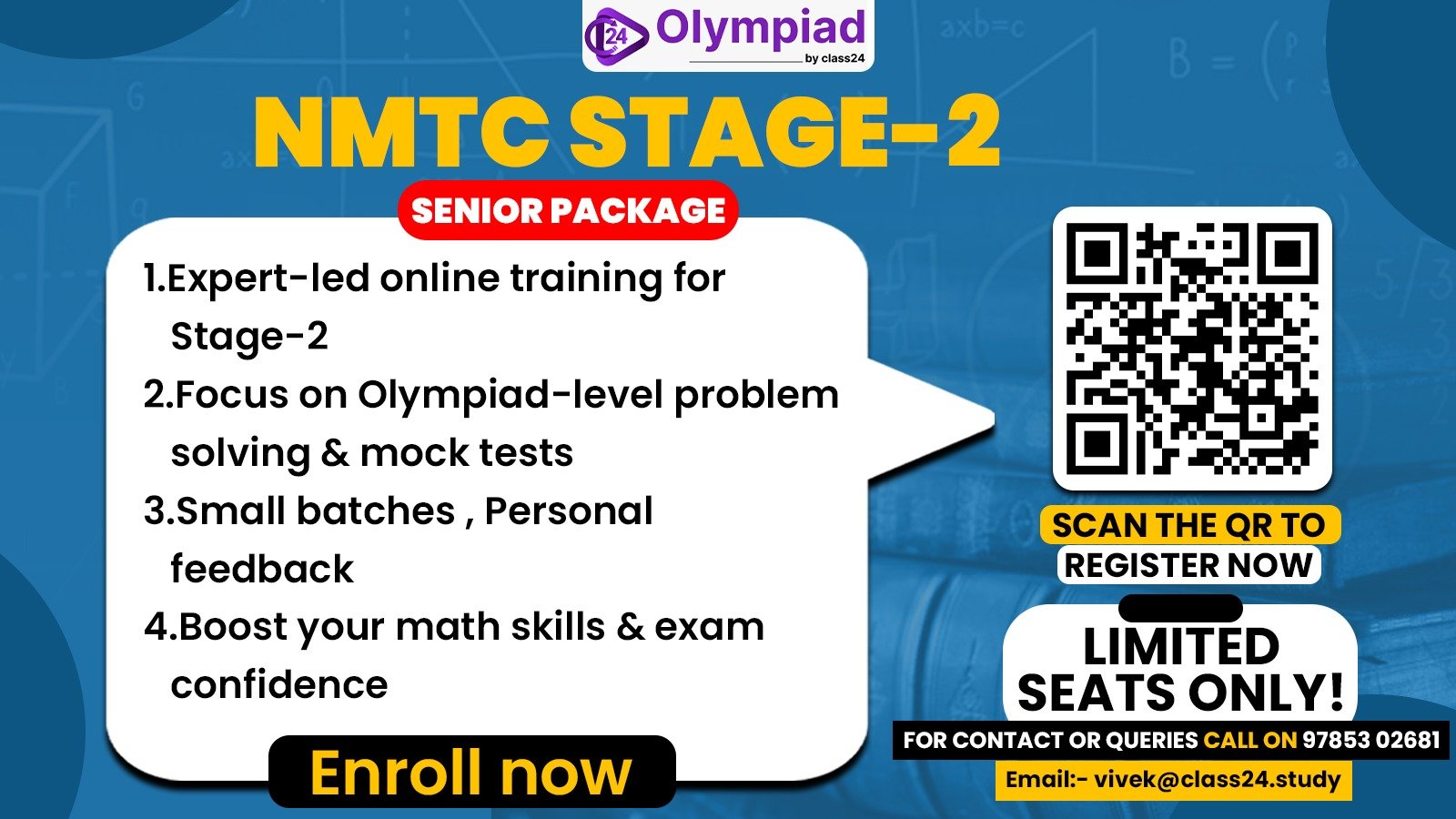 NMTC Stage-2  Preparation Batch (Senior)