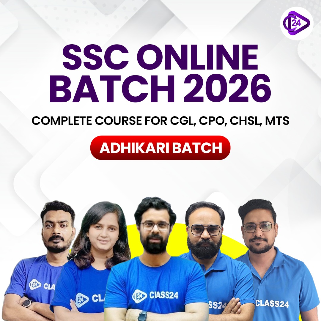 SSC Online Batch 2026 | Complete Course for CGL, CPO, CHSL, MTS – Adhikari Batch