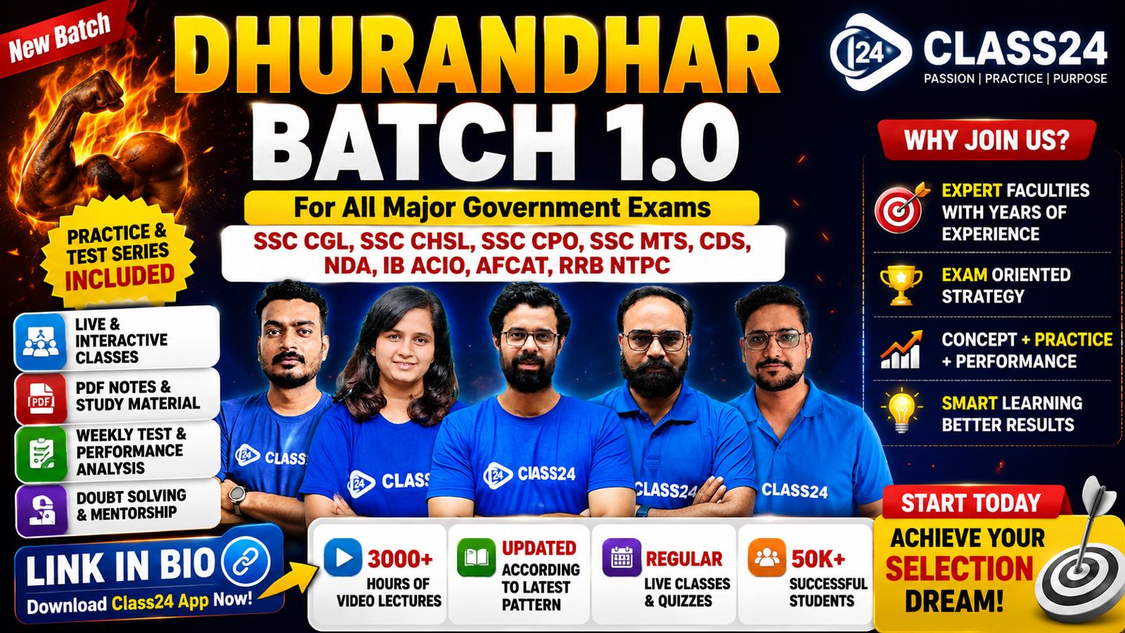 Dhurandhar Batch 1.0 for SSC Exams