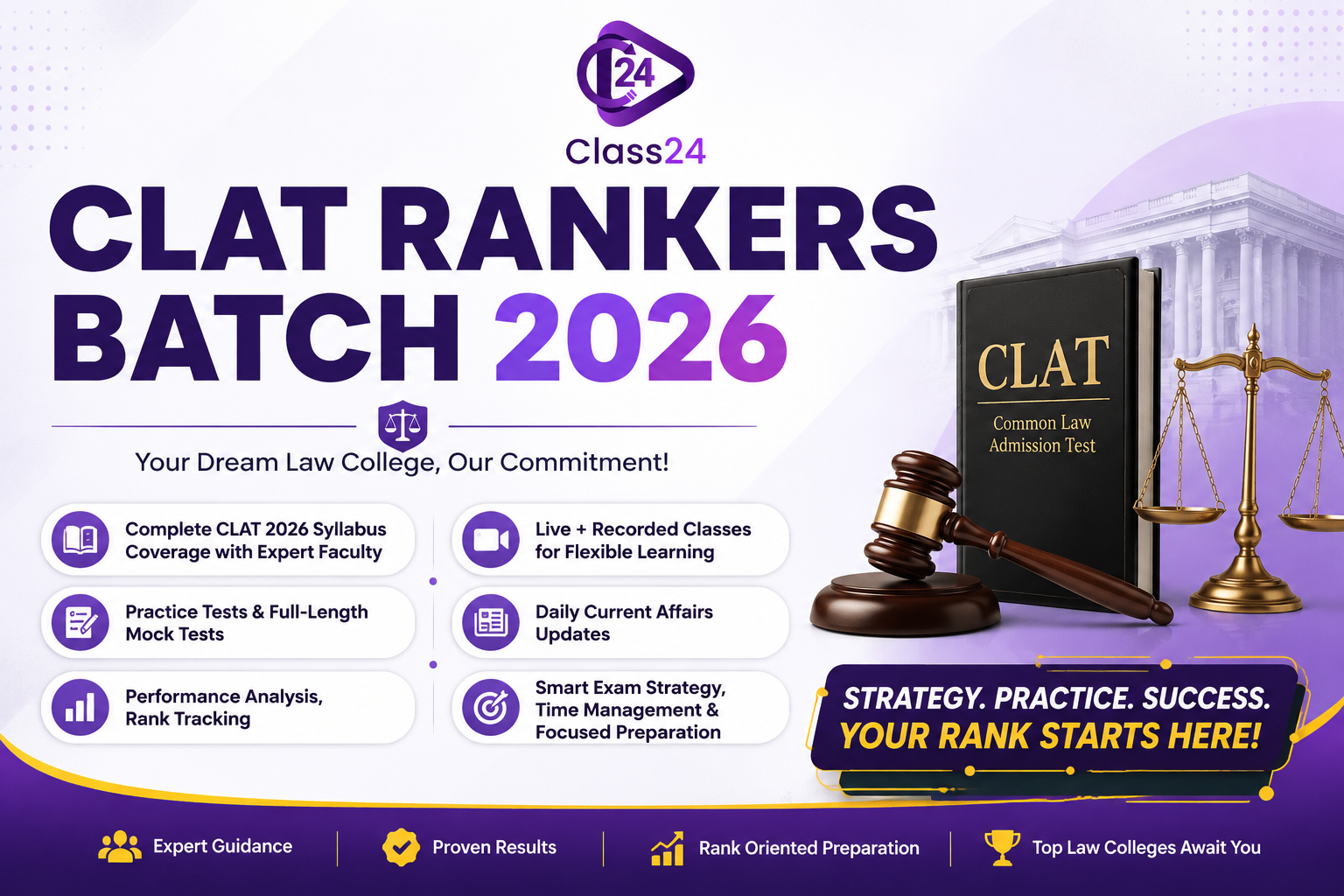 CLAT Rankers Batch 2026