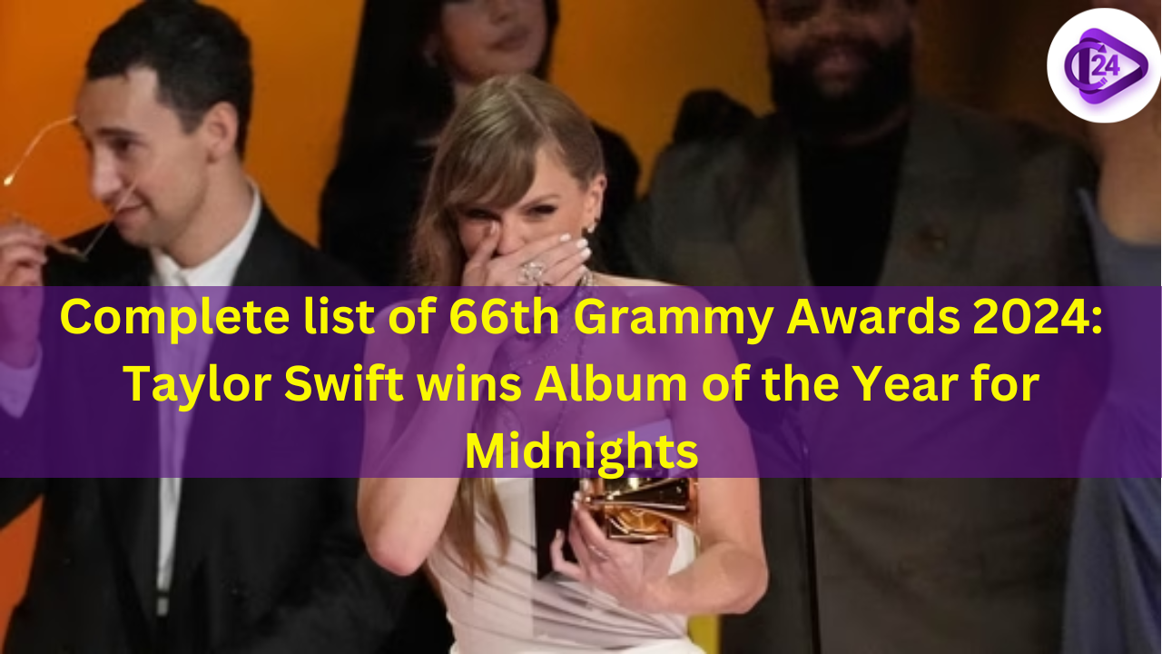 Complete list of 66th Grammy Awards 2024: Taylor Swift wins Album of the Year for Midnights 