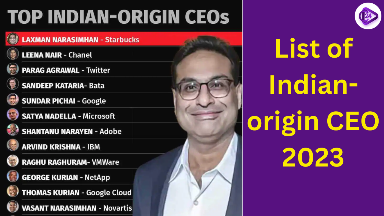 List of Indian-origin CEO 2023 
