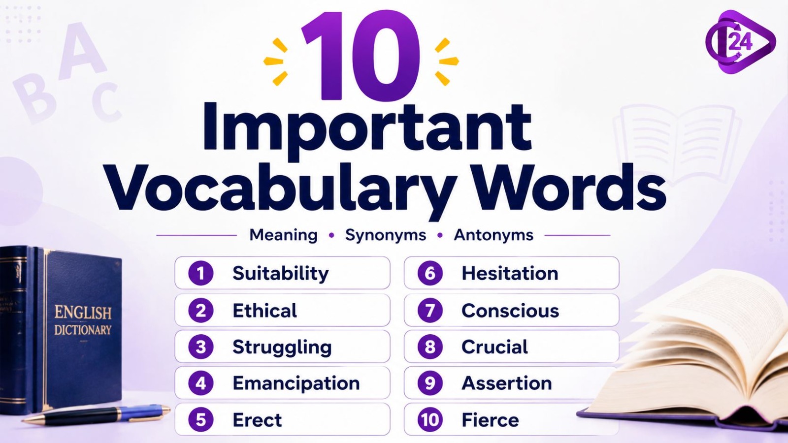 10 English Vocabulary Words 