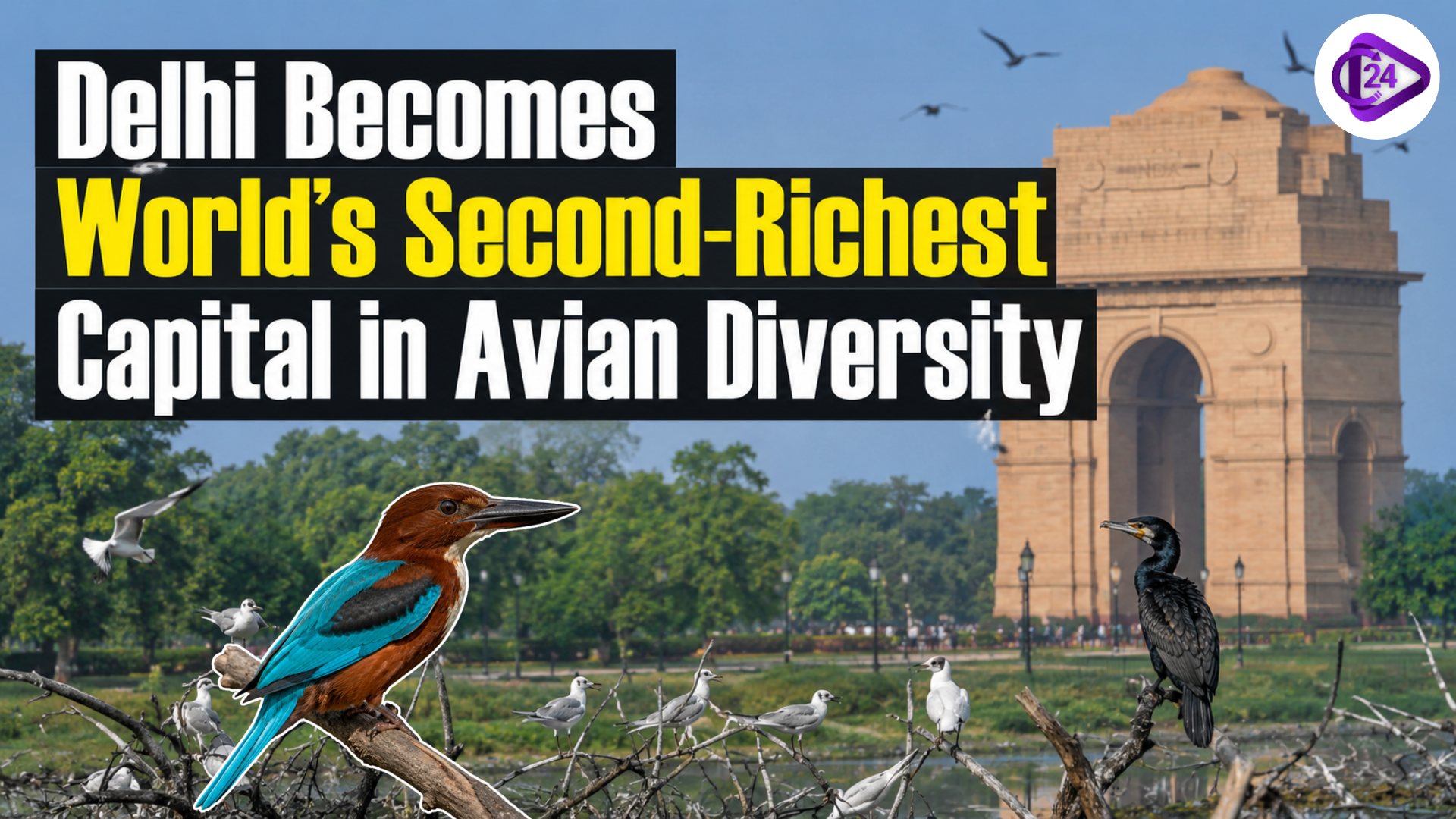 Delhi Becomes World’s Second-Richest Capital in Avian Diversity