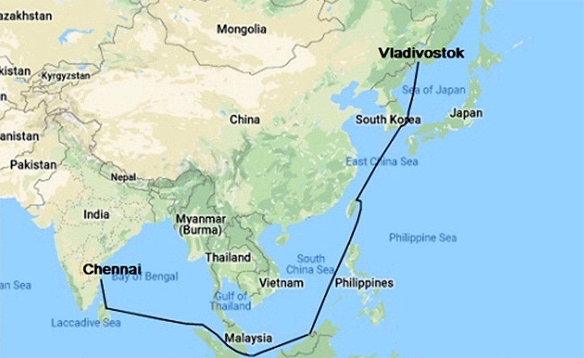 Chennai-Vladivostok Sea Route