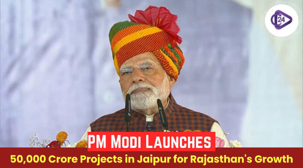 PM Modi inaugurates ?11,104 crore projects in Jaipur.