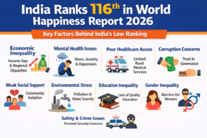 India Ranks 116th in world